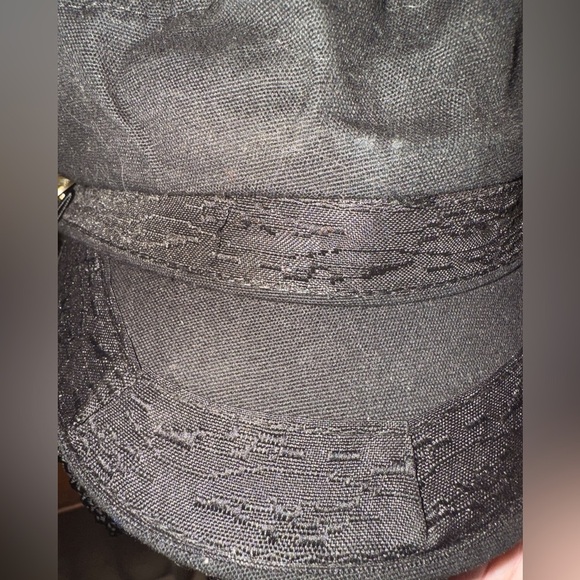 EPOCH BLACK FIDDLERS CAP WITH GOLD BUTTONS & REMOVABLE BRAIDED DETAIL SIZE L./XL - Picture 5 of 11